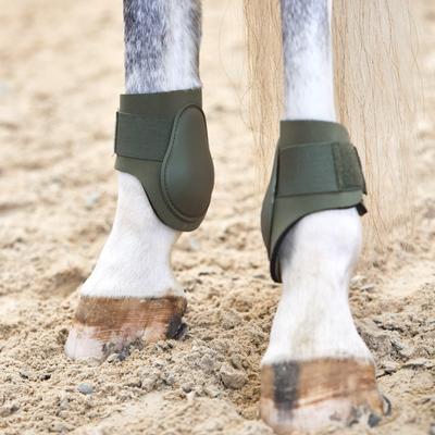 Show full view: Horze Adepto Fetlock Horse Boots, Beetle Khaki Green, Cob slide 2 of 8