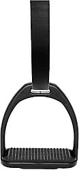 Compositi Plastic Profile Horse Stirrups, Black, 4 in