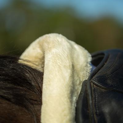 Show full view: Equinavia Oslo Dressage Ultra Fleece Square Horse Pad, White/Ivory White slide 2 of 6
