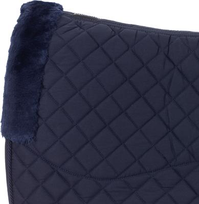 Show full view: Equinavia Oslo Dressage Ultra Fleece Square Horse Pad, Navy/Navy slide 2 of 3