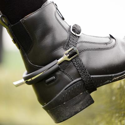Show full view: Horze Rubber Horse Spur Guards, Black slide 2 of 2