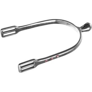 Horze Bling Horse Spurs, Ice Pink Crystal