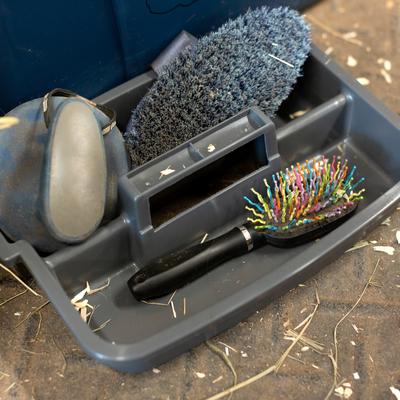 Show full view: Horze Smart Horse Grooming Box, Dark Dark Blue slide 8 of 8