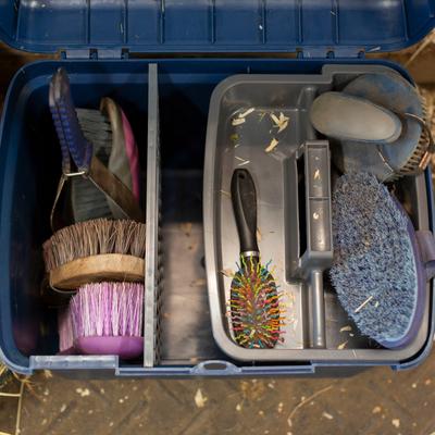 Show full view: Horze Smart Horse Grooming Box, Dark Dark Blue slide 6 of 8