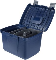 Horze Smart Horse Grooming Box, Dark Dark Blue