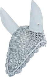 Horze Victoria Horse Ear Net, Tradewinds Grey, Horse