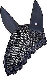 Horze Victoria Horse Ear Net, Inkwell Navy, Horse
