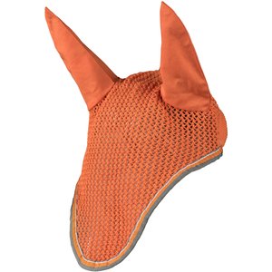 Horze Adepto Horse Ear Net, Coral Gold, Horse