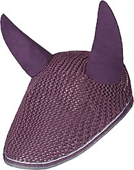 Horze Adepto Horse Ear Net, Blackcurrant Purple, Horse