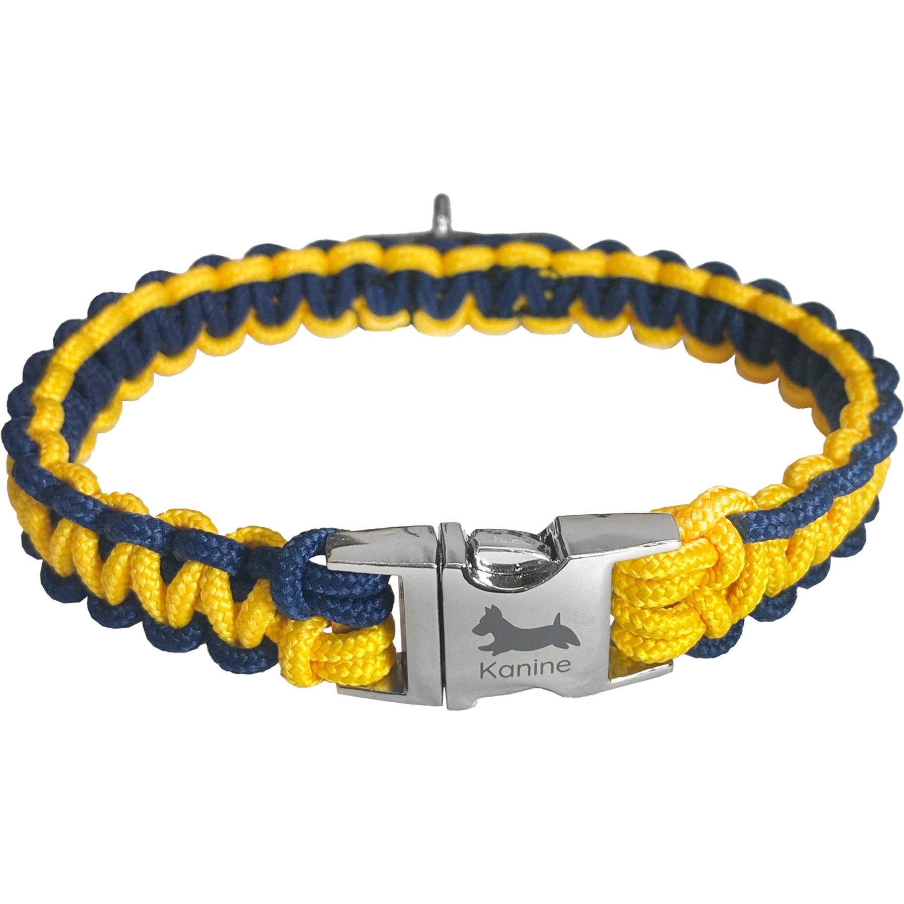 Kanine Rope Dog Collar, Black Iris, X-Large