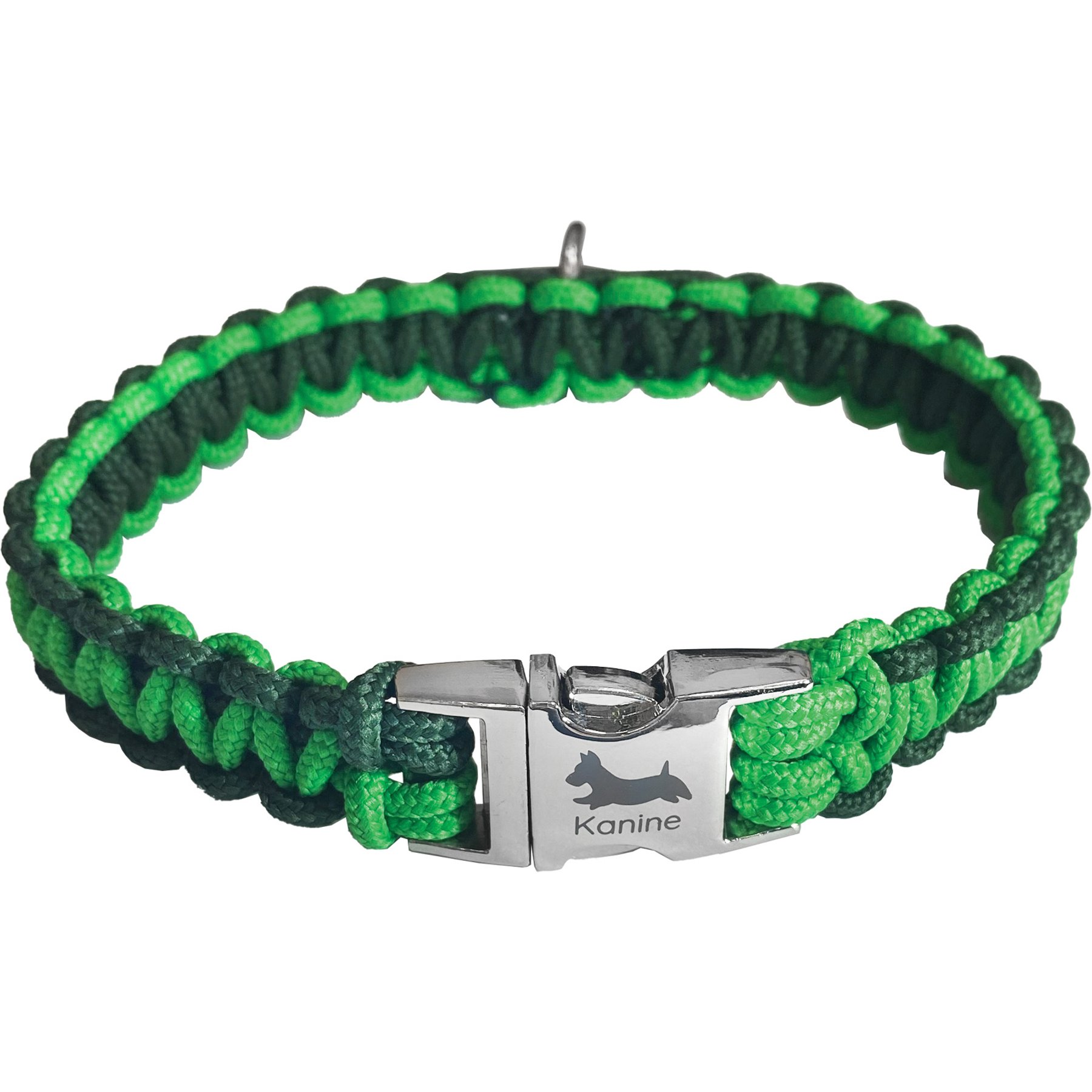Kanine Rope Dog Collar, Fern Green, Medium