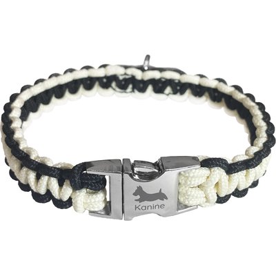 Kanine Kanine Rope Dog Collar, Tap Shoe Black, Small