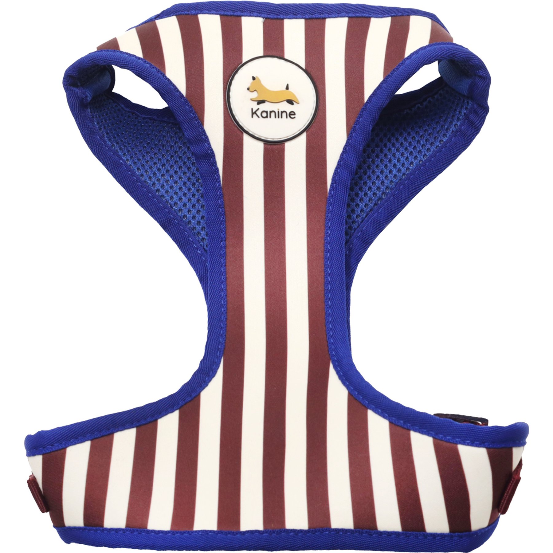 Kanine Stripe Dog Harness, Zinfandel Burgundy, X-Large