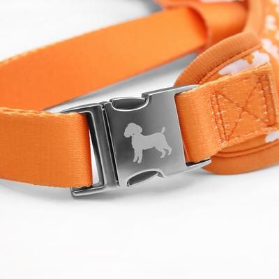 Show full view: florence by mills Print Dog Harness, Orange, X-Small/Small slide 6 of 8