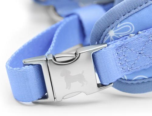Show full view: florence by mills Print Dog Harness, Blue, X-Small/Small slide 7 of 9