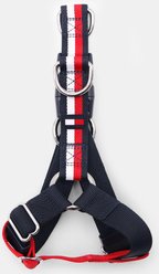 Tommy Hilfiger Color-Blocked Dog Harness, Desert Sky/Red/White, X-Small/Small