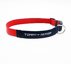 Tommy Hilfiger Core Dog Collar, Primary Red/Navy, Large/XX-Large