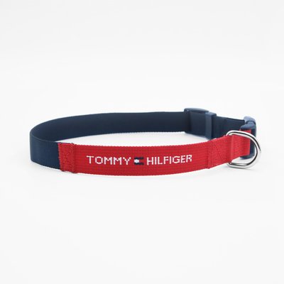 Tommy Hilfiger Tommy Hilfiger Core Dog Collar, Desert Sky/Red, X-Small/Small