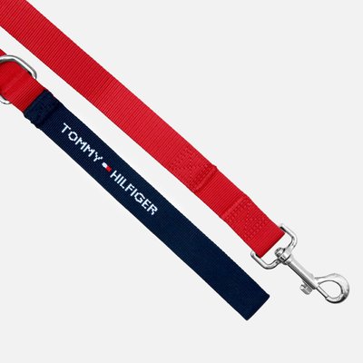 Tommy Hilfiger Tommy Hilfiger Core Dog Leash, Primary Red/Navy, Large
