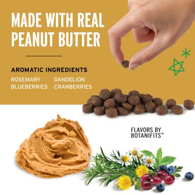 Show full view: Pet Botanics Training Rewards Soft & Chewy Puppy Peanut Butter Dog Treats, Mini, 4-oz bag slide 4 of 12