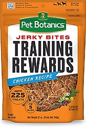 Pet Botanics Training Reward Chicken Jerky Bites Dog Treats, 12-oz bag