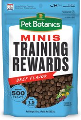 Pet Botanics Mini Training Reward Beef Flavor Dog Treats, 10-oz bag slide 1 of 8