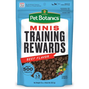 Pet Botanics Mini Training Reward Beef Flavor Dog Treats, 10-oz bag