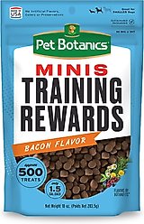 Pet Botanics Mini Training Reward Bacon Flavor Dog Treats, 10-oz bag