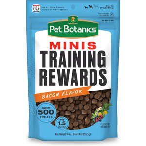 Pet Botanics Mini Training Reward Bacon Flavor Dog Treats, 10-oz bag