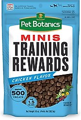 Pet Botanics Mini Training Reward Chicken Flavor Dog Treats, 10-oz bag