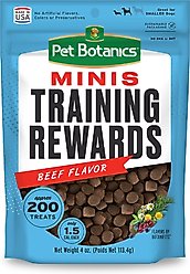 Pet Botanics Mini Training Reward Beef Flavor Dog Treats, 4-oz bag slide 1 of 8