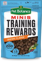 Pet Botanics Mini Training Reward Bacon Flavor Dog Treats, 4-oz bag