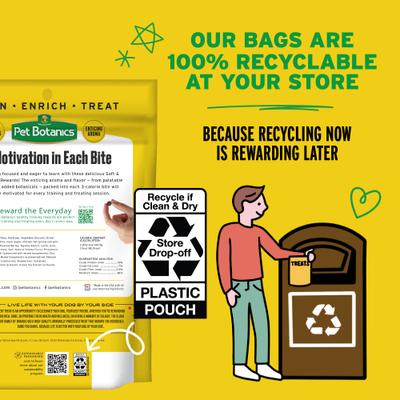 Show full view: Pet Botanics Training Reward Bacon Flavor Dog Treats, 20-oz bag slide 6 of 13