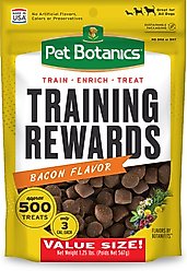 Pet Botanics Training Reward Bacon Flavor Dog Treats, 20-oz bag