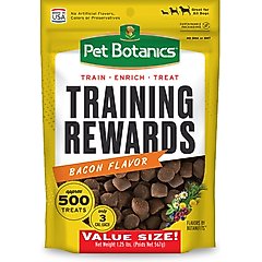 Pet Botanics Training Reward Bacon Flavor Dog Treats, 20-oz bag