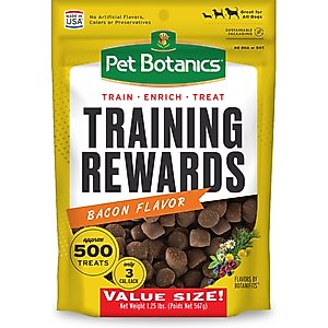 Pet Botanics Training Reward Bacon Flavor Dog Treats, 20-oz bag