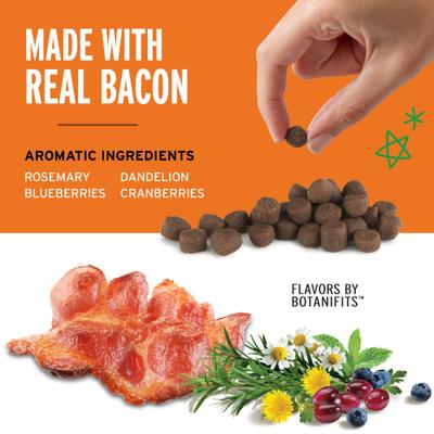 Show full view: Pet Botanics Training Reward Bacon Flavor Dog Treats, 20-oz bag slide 4 of 13