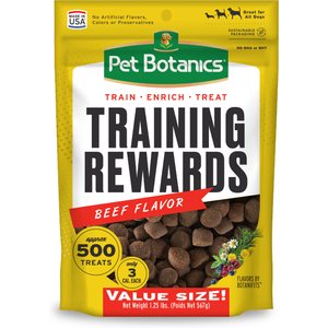 Pet Botanics Training Reward Beef Flavor Dog Treats, 20-oz bag