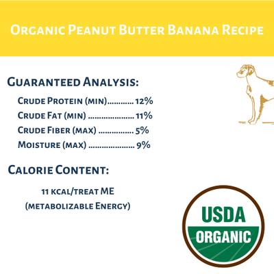 Show full view: Dog Mamma's Organic Peanut Butter Banana Dog Treats, 6-oz bag slide 8 of 9