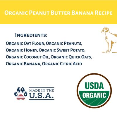 Show full view: Dog Mamma's Organic Peanut Butter Banana Dog Treats, 6-oz bag slide 5 of 9
