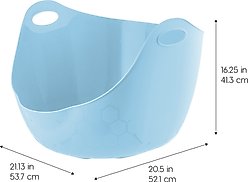 IRIS Flexi Cat Litter Pan with Handles, Blue, Large slide 2 of 9
