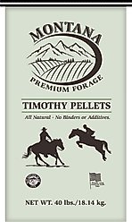 Montana Premium Forage Timothy Pellets Horse Feed, 40-lb bag