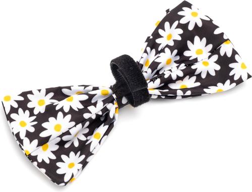 Show full view: The Worthy Dog Lazy Daisy Dog Bow Tie, Black, Small slide 5 of 5
