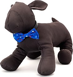 The Worthy Dog Patriotic Stars Dog Bow Tie, Blue, Large slide 2 of 3
