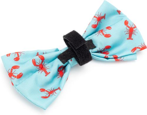 Show full view: The Worthy Dog Lobsters Dog Bow Tie, Teal, Large slide 3 of 4