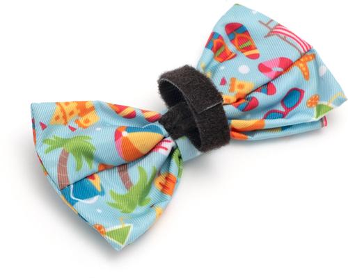 Show full view: The Worthy Dog Life's a Beach Dog Bow Tie, Mint Green, Large slide 3 of 4