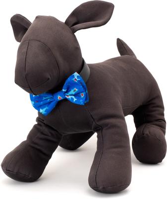 Show full view: The Worthy Dog Chomp Dog Bow Tie, Blue, Small slide 2 of 5
