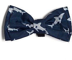 The Worthy Dog Jaws Dog Bow Tie, Navy, Small