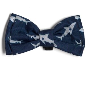 The Worthy Dog Jaws Dog Bow Tie, Navy, Large