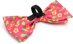 The Worthy Dog Pineapples Dog Bow Tie, Pink, Small slide 2 of 3